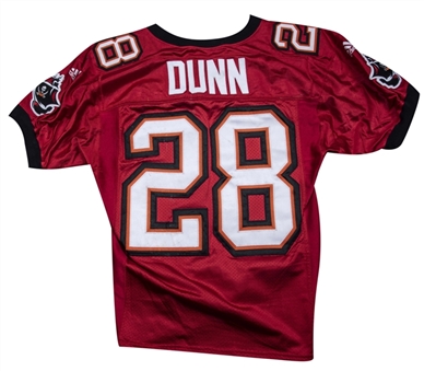 1999 Warrick Dunn Game Used Tampa Bay Buccaneers Home Jersey Photo Matched To 11/14/1999 